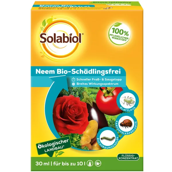 Solabiol® Bio Neem Schädlingsfrei 30 ml für 10 Liter Spritzbrühe