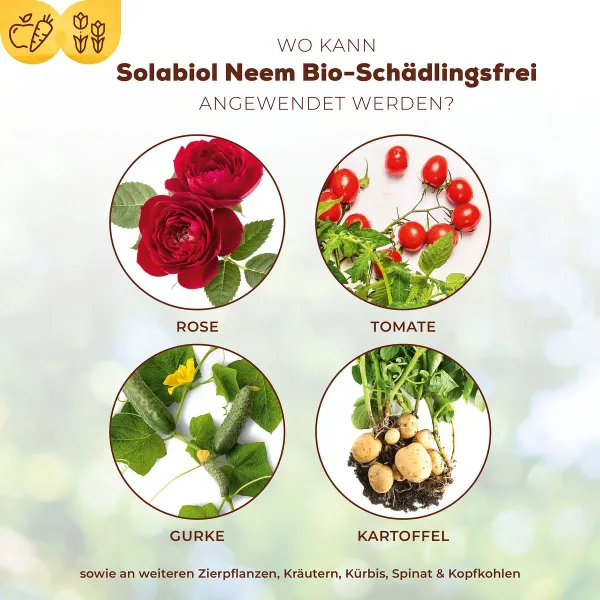 Solabiol® Bio Neem Schädlingsfrei für 10 Liter Spritzbrühe - 30 ml