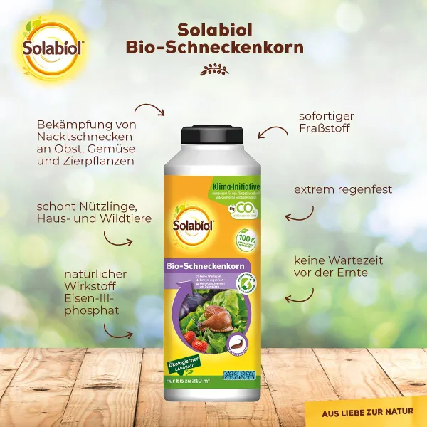 Solabiol® Bio Schneckenkorn für bis zu 210 m² - 800 Gramm