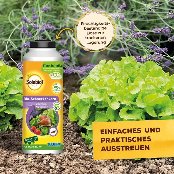Solabiol® Bio Schneckenkorn für bis zu 210 m² - 800 Gramm