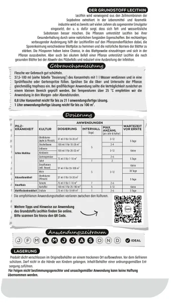 Solabiol® Grundstoff Lecithin für 21 Liter Spritzbrühe - 800 ml
