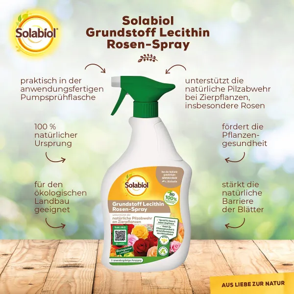 Solabiol® Grundstoff Lecithin Rosen-Spray anwendungsfertig für 100 m² - 1 Liter