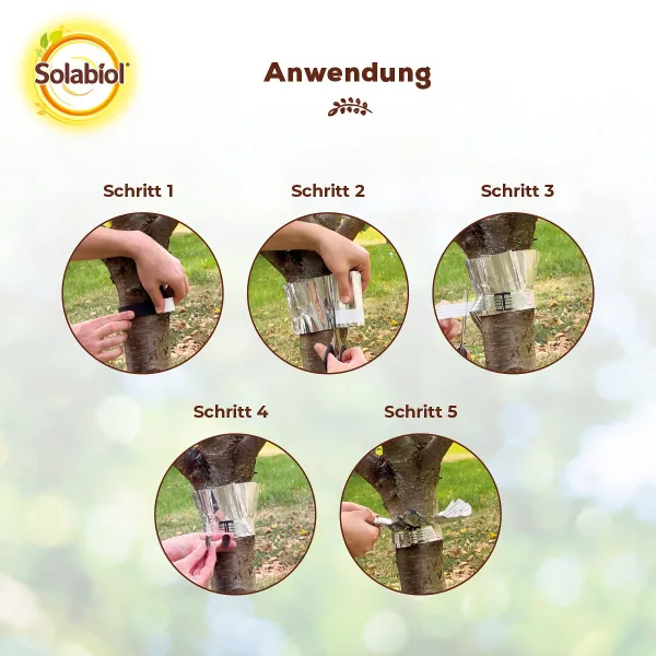Solabiol® Insektenbarriere für Bäume bis zu 90 cm Umfang - batteriebetrieben