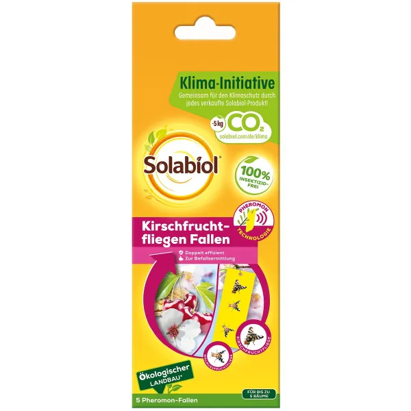 Solabiol Kirschfruchtfliegen Fallen - 5 Stück