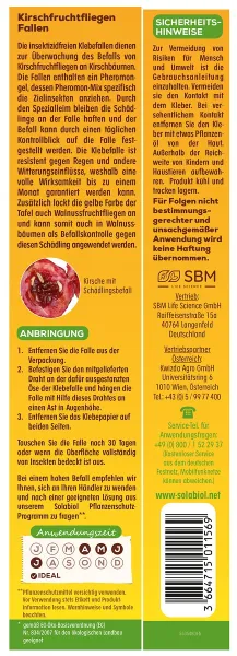 Solabiol Kirschfruchtfliegen Fallen - 5 Stück