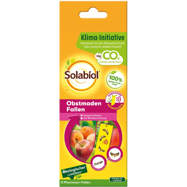Solabiol® Obstmaden Fallen - 5 Stück