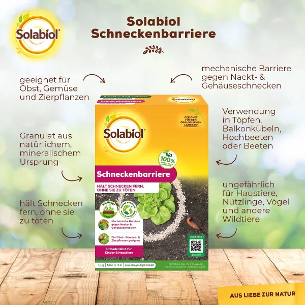 Solabiol® Schneckenbarriere für bis zu 10 Meter - 1,5 kg