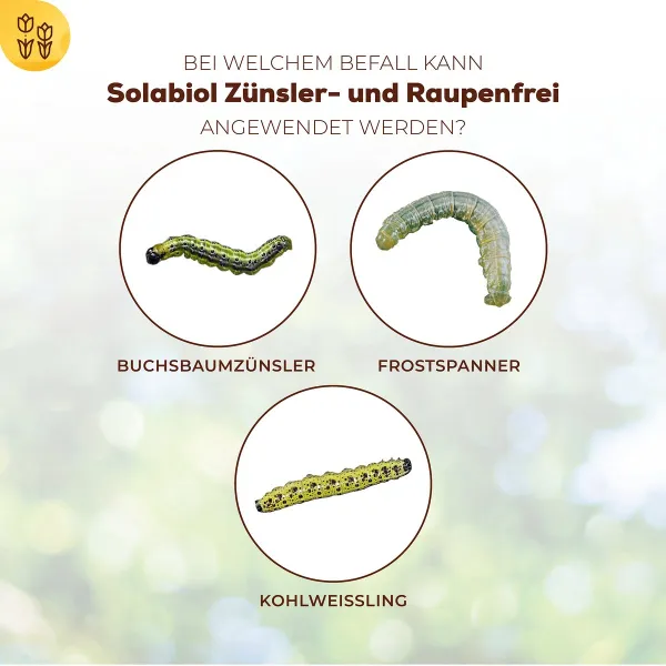 Solabiol® Zünsler- & Raupenfrei für bis zu 500 m² - 15 ml