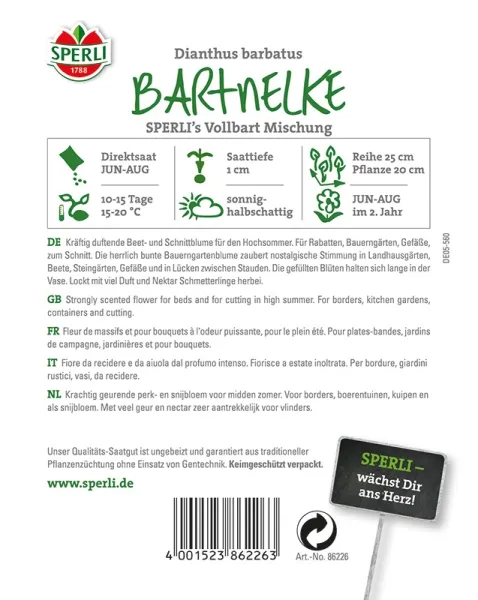 Sperli Bartnelken SPERLI´s Vollbart Mischung - Blumensamen