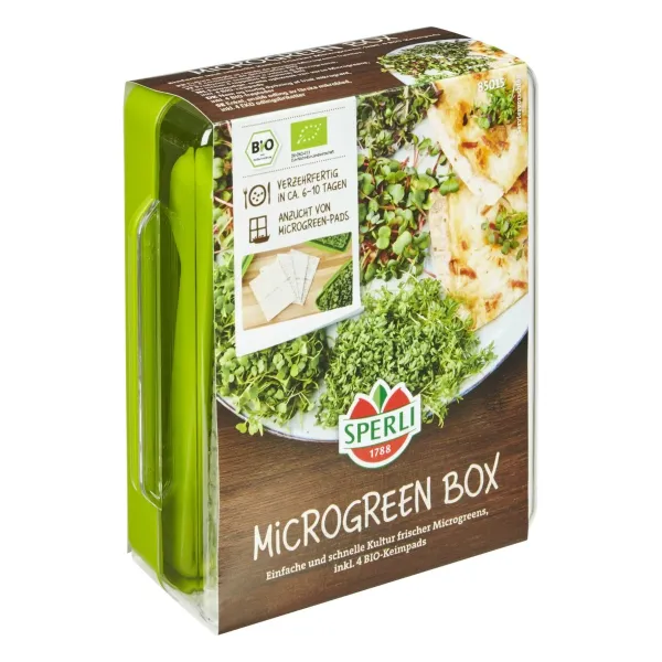 Sperli Microgreen Box Anzuchtset mit 4 Keimpads