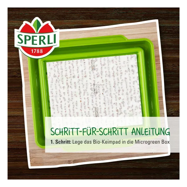 Sperli Microgreen Box Anzuchtset mit 4 Keimpads