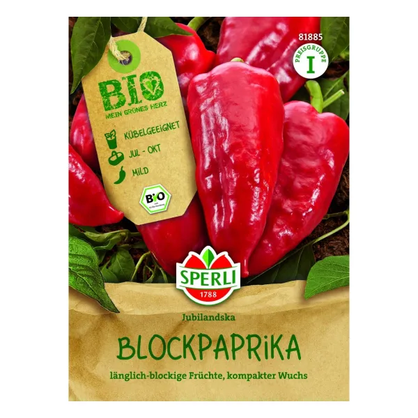 Sperli Blockpaprika Jubilandska - 1 Portion