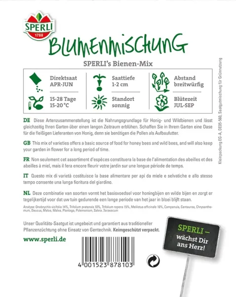 Sperli Blumenmischung Bienen Mix - Blumensamen