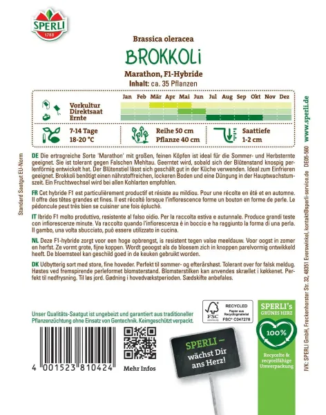 Sperli Brokkoli Marathon F1 - Gemüsesamen