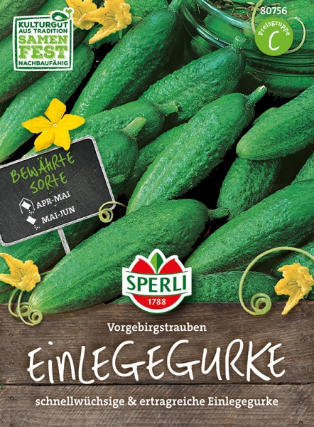 Sperli Einlegegurken Vorgebirgstrauben - Gemüsesamen