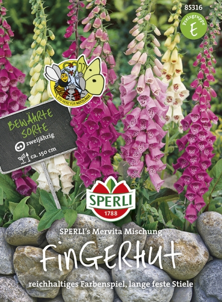 Sperli Fingerhut SPERLI´s Mervita Mischung - Blumensamen