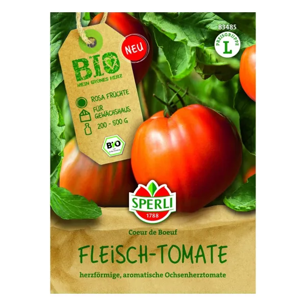 Sperli Fleischtomate Coeur de Boeuf (Ochsenherz) Saatgut - 1 Portion