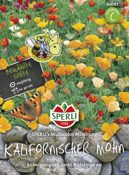 Sperli Goldmohn Kalifornischer Mohn SPERLI´s Multicolor Mischung - Blumensamen
