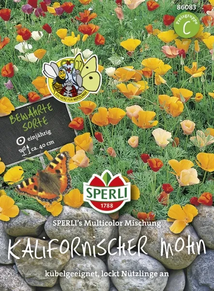 Sperli Goldmohn Kalifornischer Mohn SPERLI´s Multicolor Mischung - Blumensamen Sperli Goldmohn Kalifornischer Mohn SPERLI´s Multicolor Mischung - Blumensamen