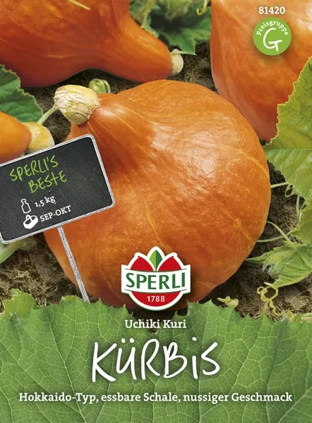 Sperli Hokkaidokürbisse Uchiki Kuri F1 - Gemüsesamen