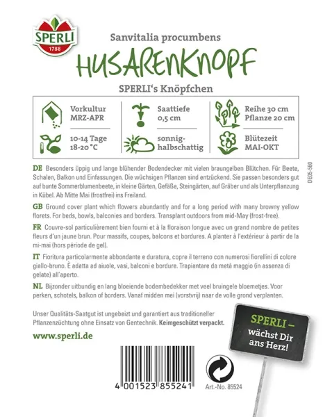 Sperli Husarenknopf SPERLI´s Knöpfchen - Blumensamen