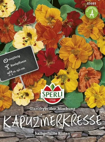 Sperli Kapuzinerkresse Glanzhybriden Mischung - Blumensamen Sperli Kapuzinerkresse Glanzhybriden Mischung - Blumensamen