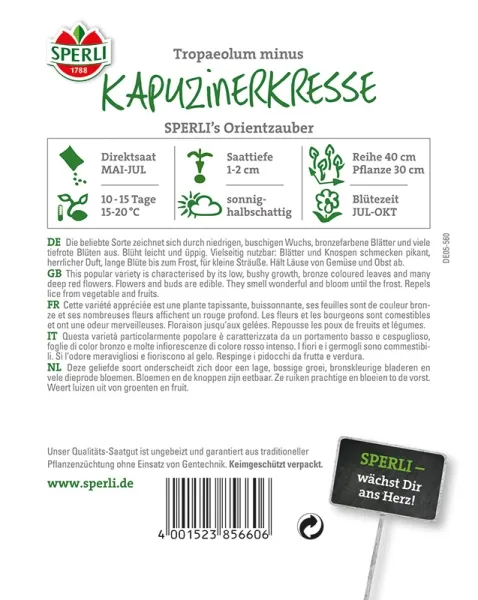 Sperli Kapuzinerkresse Orientzauber - Blumensamen
