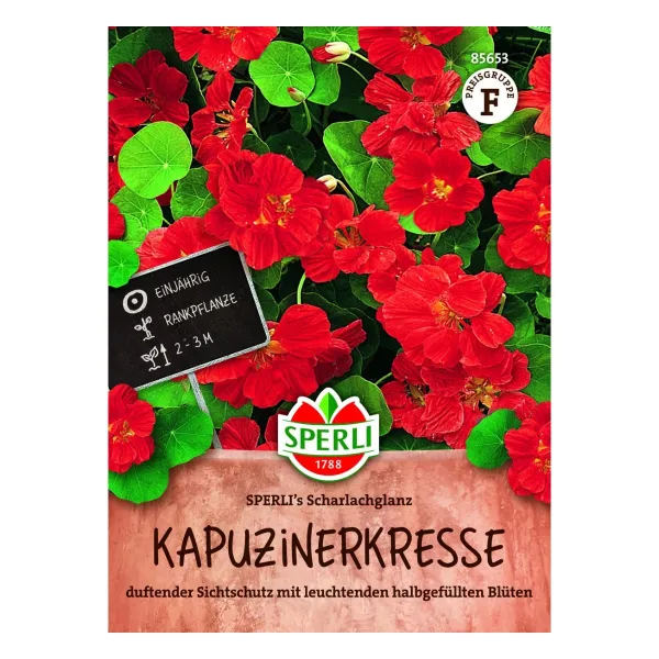 Sperli Kapuzinerkresse SPERLIs Scharlachglanz - Blumensamen Sperli Kapuzinerkresse SPERLIs Scharlachglanz - Blumensamen