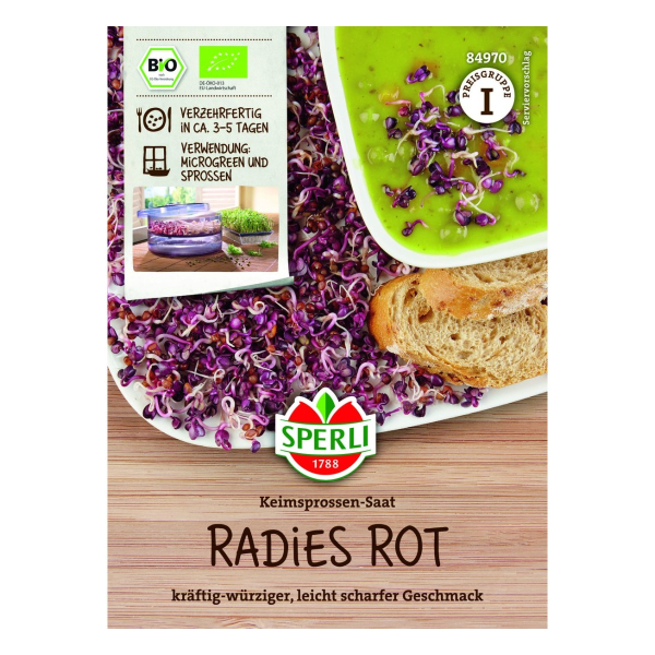 Sperli Keimsprossen-Saat Radies rot - 30 g