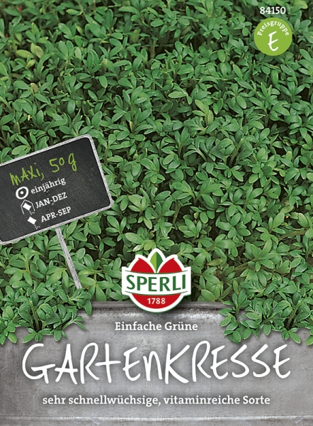 Sperli Kresse Einfache Grüne - 50 g Großpackung - Kräutersamen