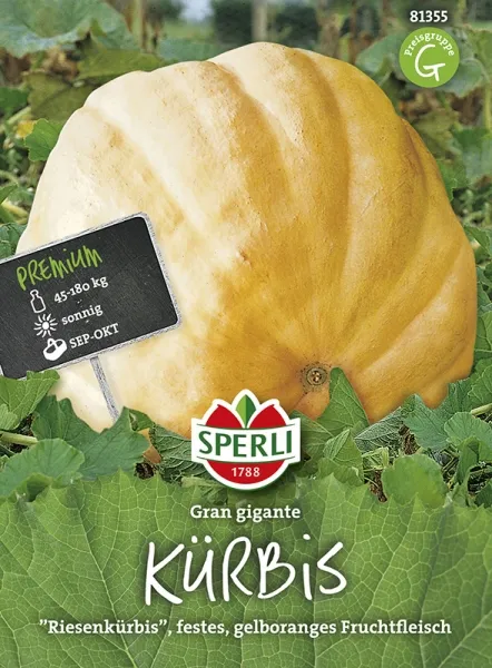 Sperli Kürbisse Gran gigante - Gemüsesamen Sperli Kürbisse Gran gigante - Gemüsesamen