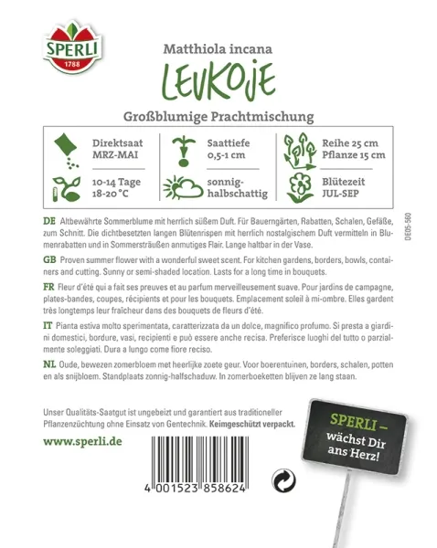Sperli Levkojen Großblumige Prachtmischung - Blumensamen