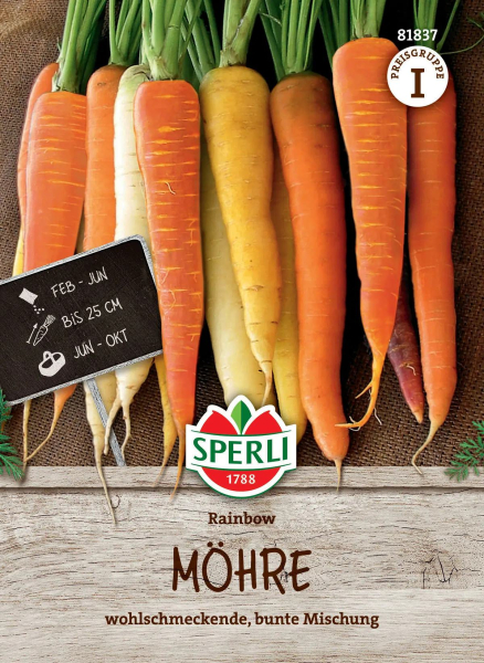 Sperli Möhren Rainbow F1 Hybride - Gemüsesamen