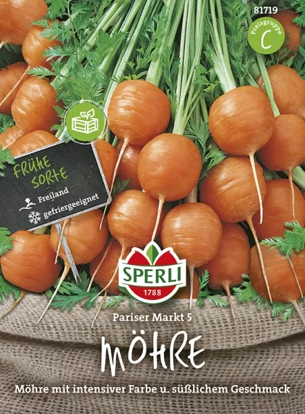 Sperli Möhren Pariser Markt 5 - Gemüsesamen Sperli Möhren Pariser Markt 5 - Gemüsesamen
