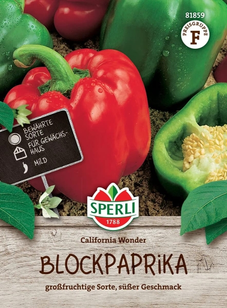 Sperli Paprika California Wonder - Gemüsesamen