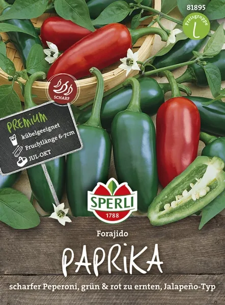 Sperli Paprika Forajido - Gemüsesamen Sperli Paprika Forajido - Gemüsesamen
