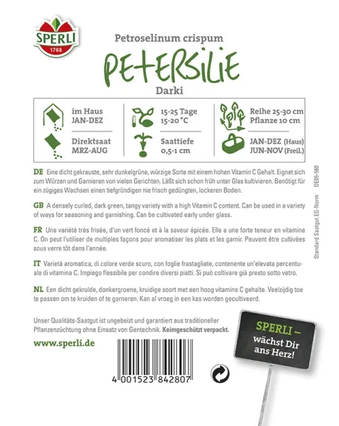 Sperli Petersilie Darki - Kräutersamen