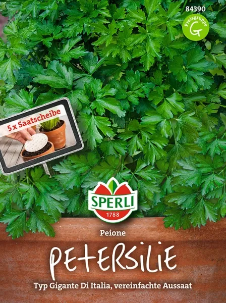 Sperli Petersilie Peione - 5 Saatscheiben - Kräutersamen