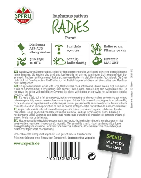 Sperli Radieschen Parat - Gemüsesamen