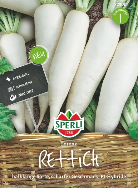 Sperli Rettich Lorenz - Gemüsesamen Sperli Rettich Lorenz - Gemüsesamen