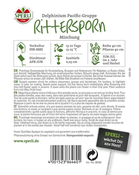 Sperli Rittersporn Mischung - Blumensamen