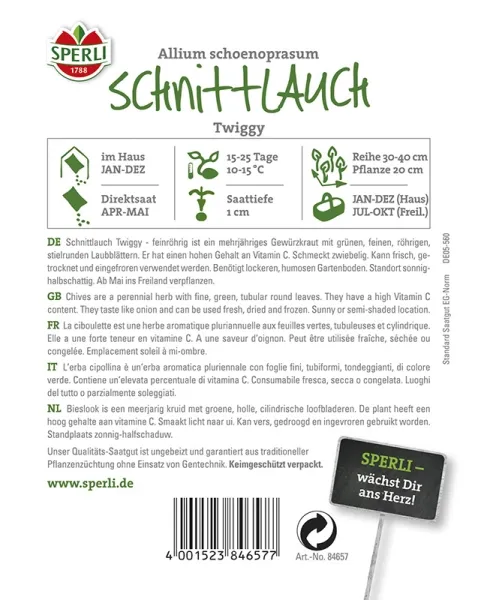 Sperli Schnittlauch Twiggy - Kräutersamen