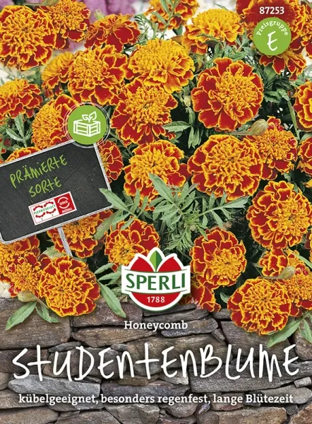 Sperli Studentenblumen Tagetes Honeycomb - Blumensamen Sperli Studentenblumen Tagetes Honeycomb - Blumensamen