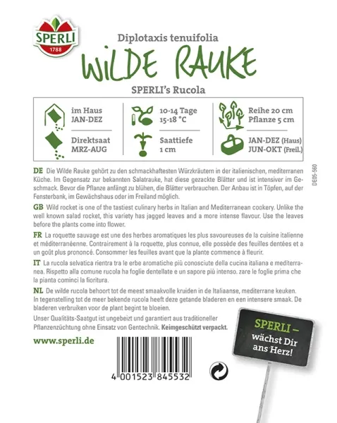 Sperli Wilde Rauke SPERLI´s Rucola - Gemüsesamen