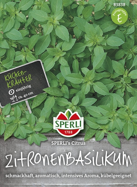 Sperli Zitronenbasilikum SPERLI´s Citrus - Kräutersamen