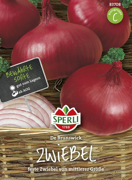 Sperli Zwiebeln Braunschweiger Dunkelblutrote - Gemüsesamen