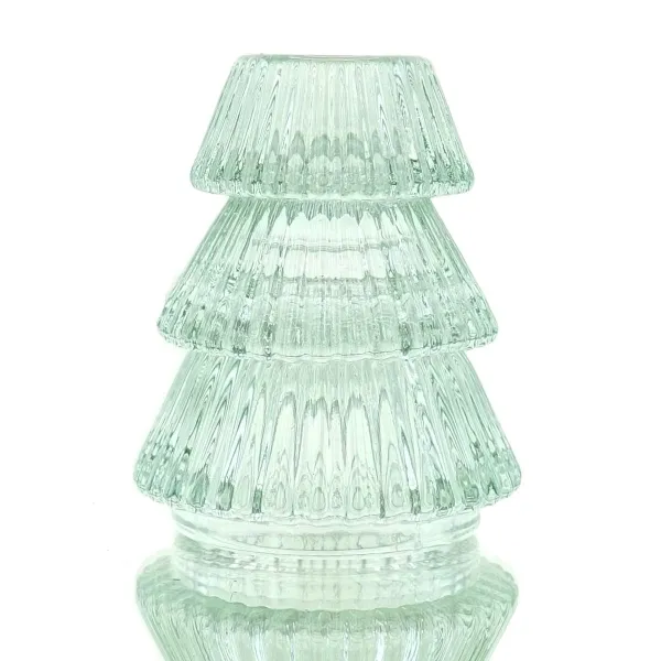 Staberzenhalter Baumform Hellgrün Ø 6,4 cm Höhe 7,8 cm - Glas