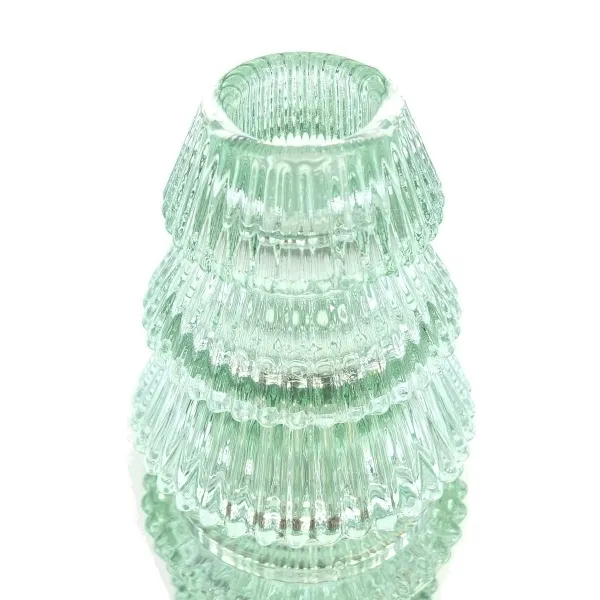 Staberzenhalter Baumform Hellgrün Ø 6,4 cm Höhe 7,8 cm - Glas