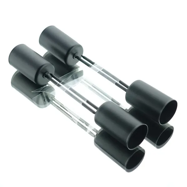 Stabkerzenhalter Schwarz 2,3 x 11 cm aus Metall - 4er Set Stabkerzenhalter Schwarz 2,3 x 11 cm aus Metall - 4er Set