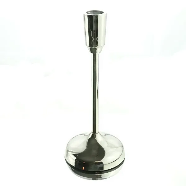 Stabkerzenhalter STYLE Silberfarben 21 cm aus Aluminium Stabkerzenhalter STYLE Silberfarben 21 cm aus Aluminium